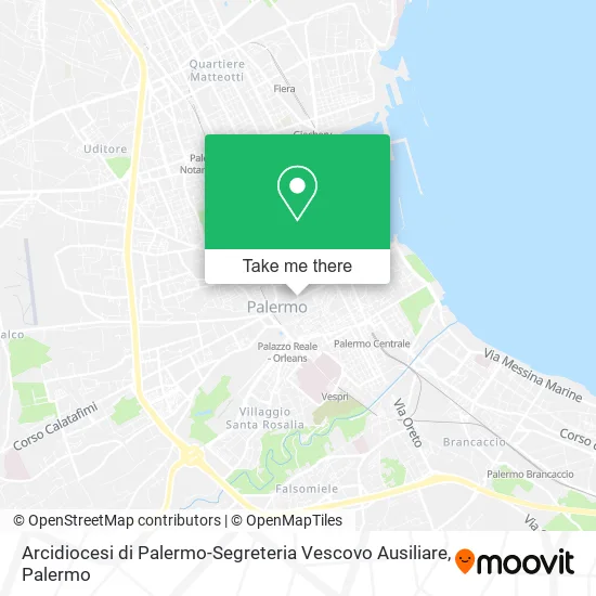 Arcidiocesi di Palermo-Segreteria Vescovo Ausiliare map