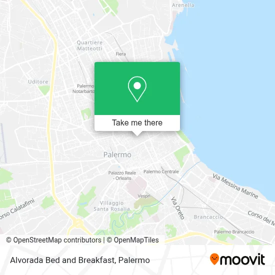 Alvorada Bed and Breakfast map