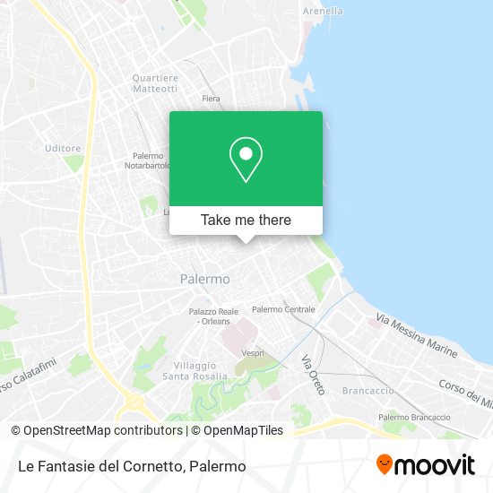 Le Fantasie del Cornetto map