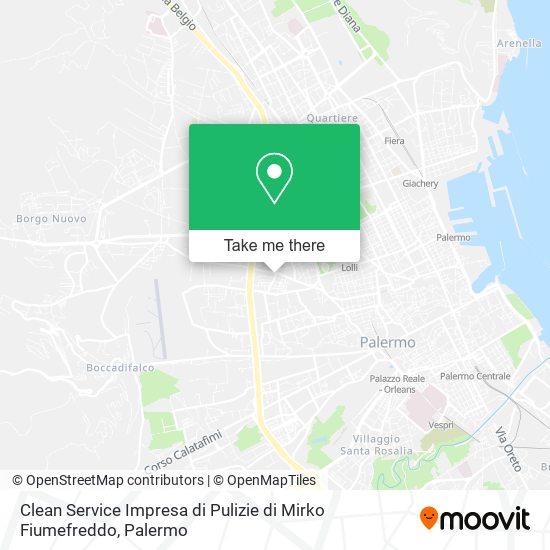 Clean Service Impresa di Pulizie di Mirko Fiumefreddo map