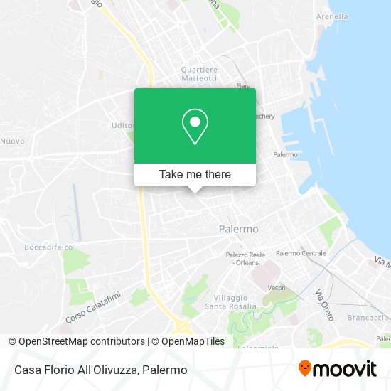 Casa Florio All'Olivuzza map