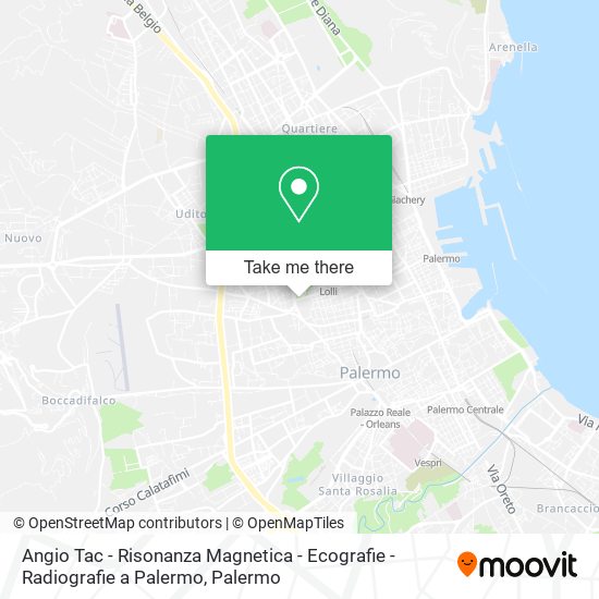 Angio Tac - Risonanza Magnetica - Ecografie -Radiografie a Palermo map