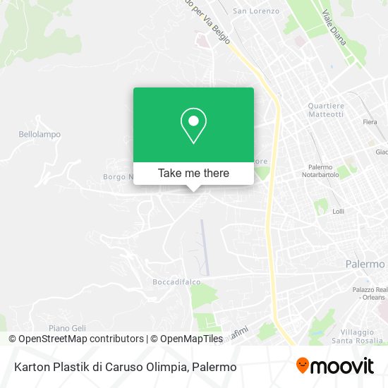 Karton Plastik di Caruso Olimpia map
