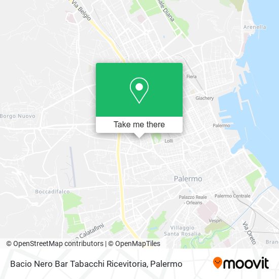 Bacio Nero Bar Tabacchi Ricevitoria map