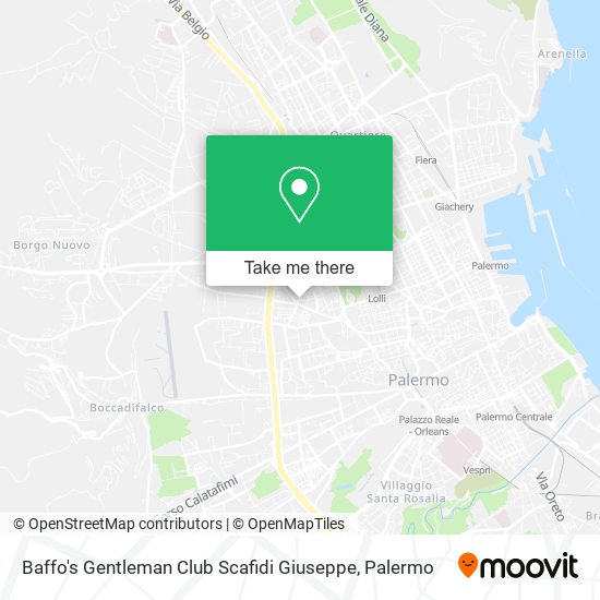 Baffo's Gentleman Club Scafidi Giuseppe map