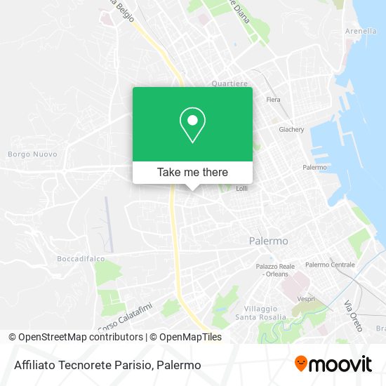 Affiliato Tecnorete Parisio map