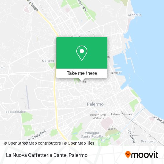 La Nuova Caffetteria Dante map