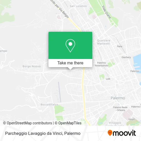 Da Vinci Parking Wash map