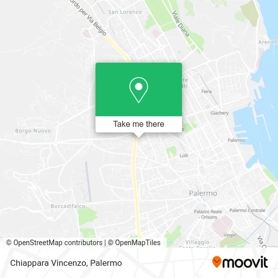 Vincenzo Chiappara map