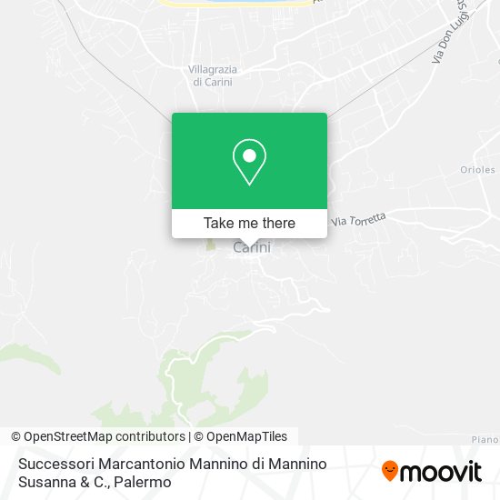 Successori Marcantonio Mannino di Mannino Susanna & C. map