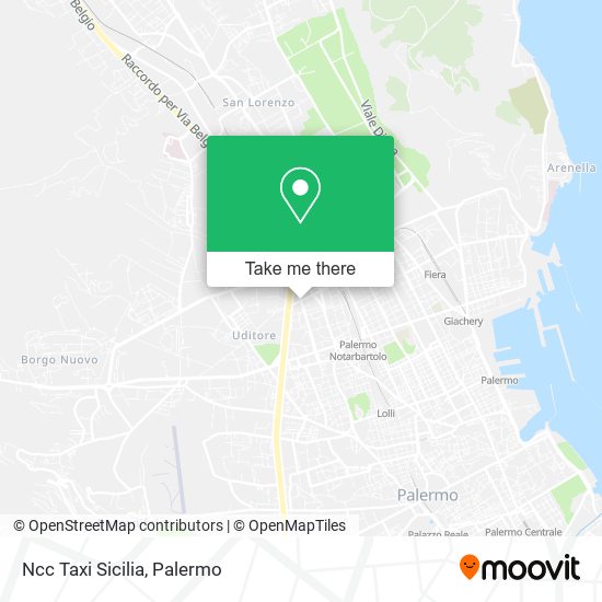 Ncc Taxi Sicilia map