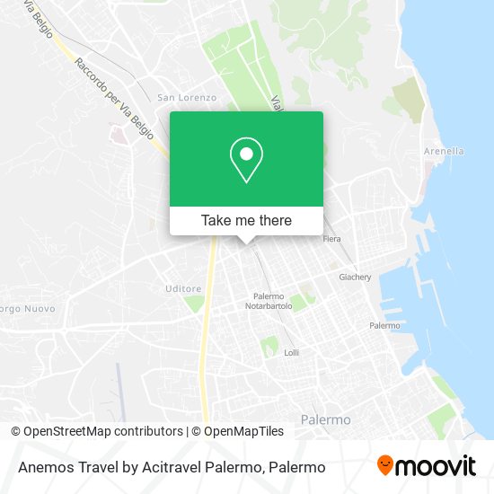 Anemos Travel by Acitravel Palermo map