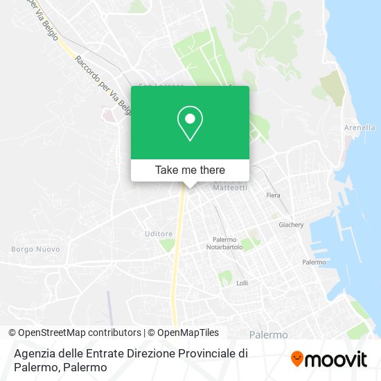 Agenzia delle Entrate Direzione Provinciale di Palermo map
