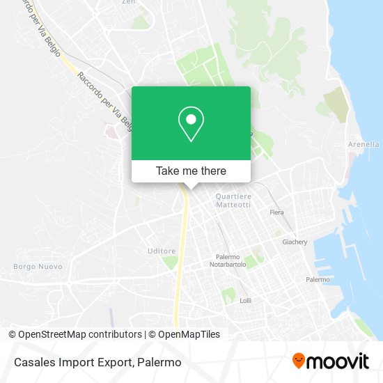 Casales Import Export map