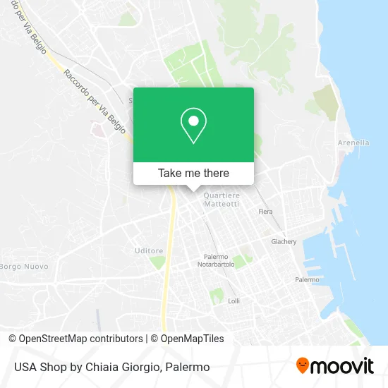 USA Shop by Chiaia Giorgio map