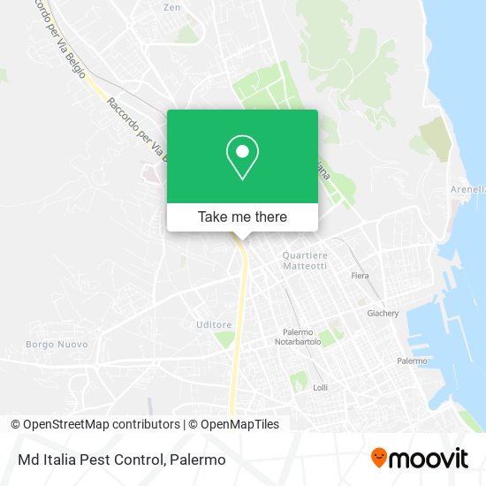 Md Italia Pest Control map