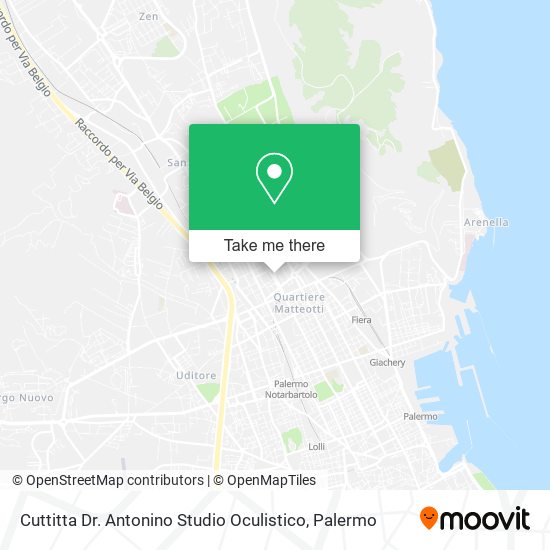 Cuttitta Dr. Antonino Studio Oculistico map