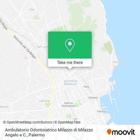 Ambulatorio Odontoiatrico Milazzo di Milazzo Angelo e C. map
