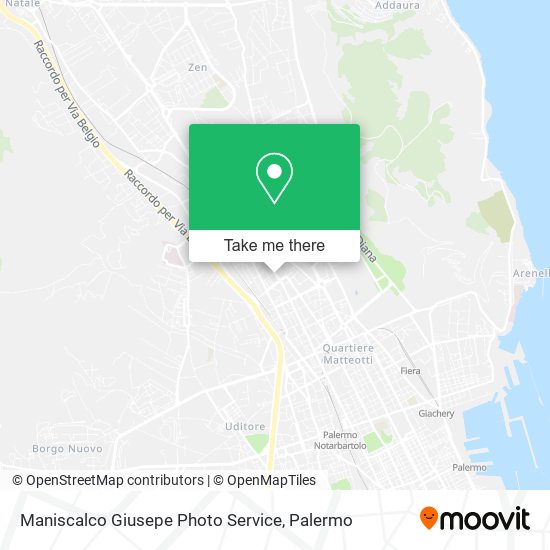 Maniscalco Giusepe Photo Service map