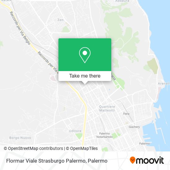 Flormar Viale Strasburgo Palermo map