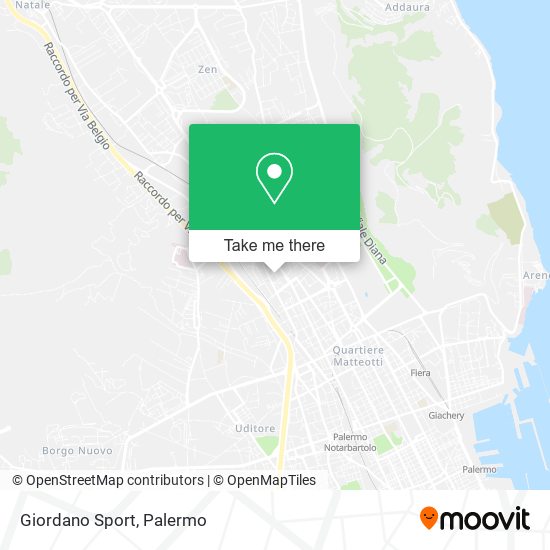 Giordano Sport map