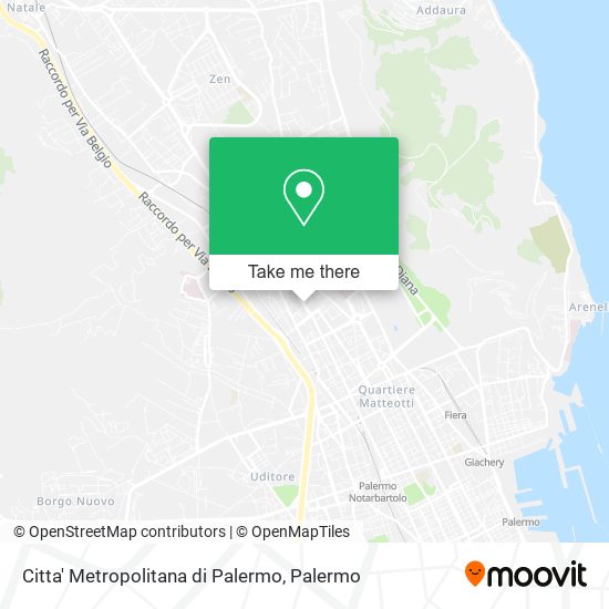 Citta' Metropolitana di Palermo map