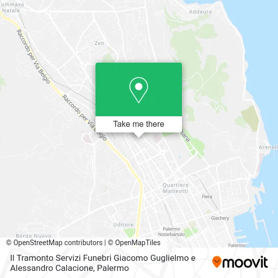 Il Tramonto Servizi Funebri Giacomo Guglielmo e Alessandro Calacione map