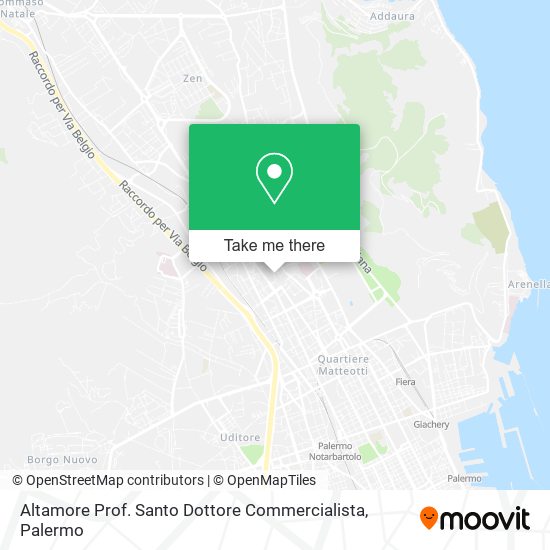 Altamore Prof. Santo Dottore Commercialista map