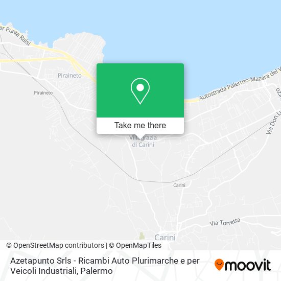 Azetapunto Srls - Ricambi Auto Plurimarche e per Veicoli Industriali map
