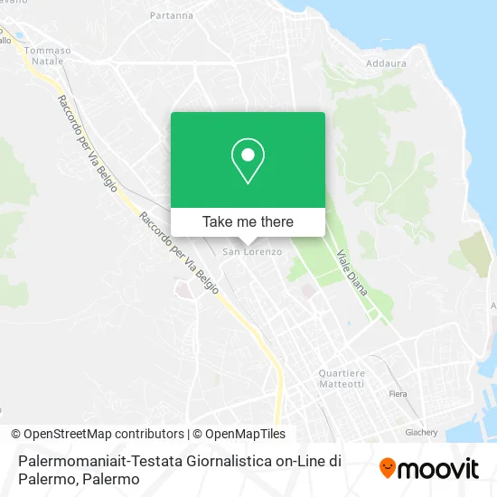 Palermomaniait-Testata Giornalistica on-Line di Palermo map