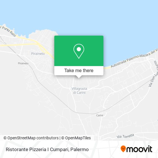 Ristorante Pizzeria I Cumpari map