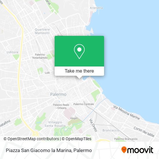 Piazza San Giacomo la Marina map