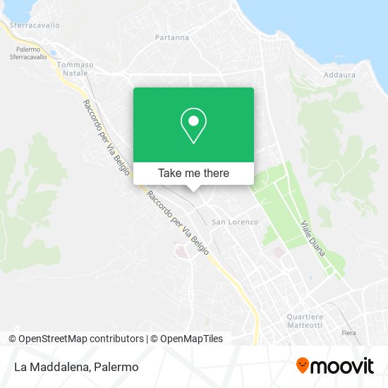 La Maddalena map