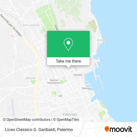 G. Garibaldi Classical High School map