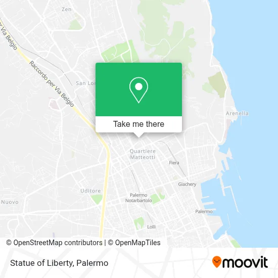 Statue of Liberty map