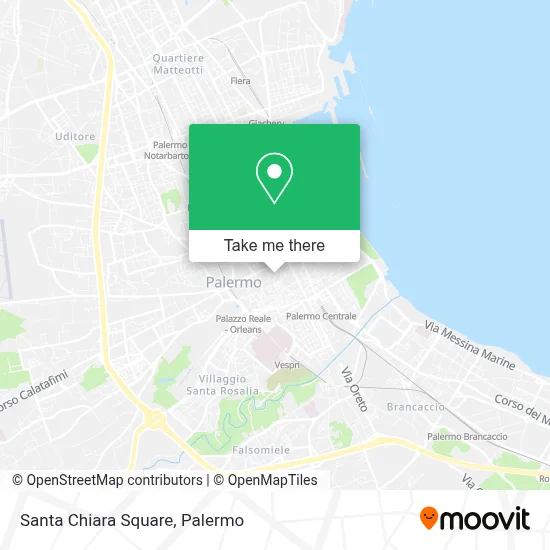 Santa Chiara Square map