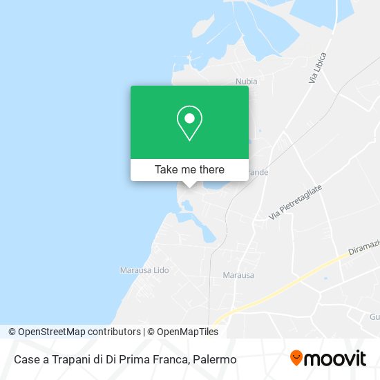 Case a Trapani di Di Prima Franca map