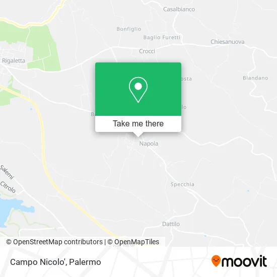 Campo Nicolo' map
