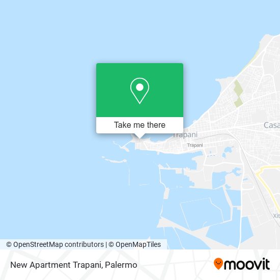 New Apartment Trapani map