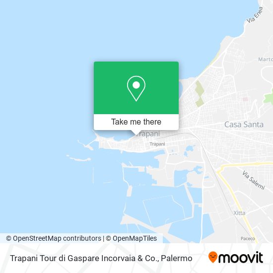 Trapani Tour di Gaspare Incorvaia & Co. map