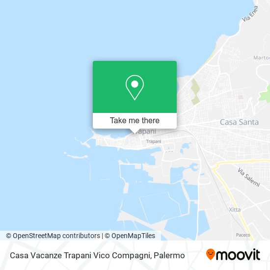 Casa Vacanze Trapani Vico Compagni map