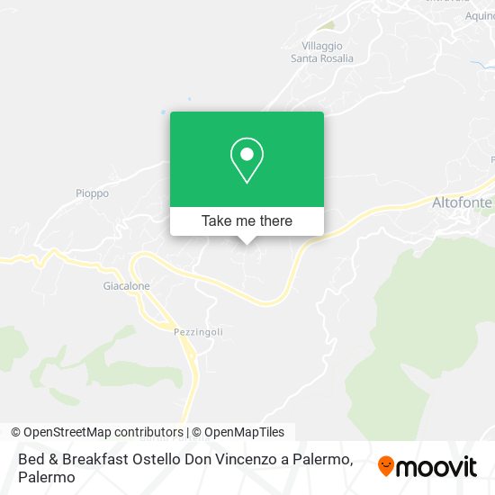 Bed & Breakfast Ostello Don Vincenzo a Palermo map