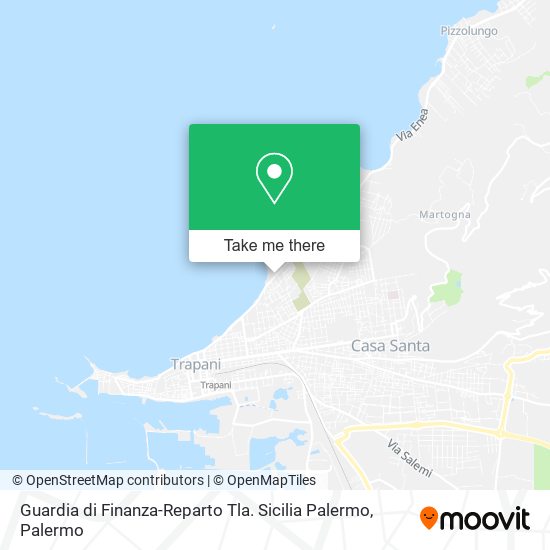 Guardia di Finanza-Reparto Tla. Sicilia Palermo map