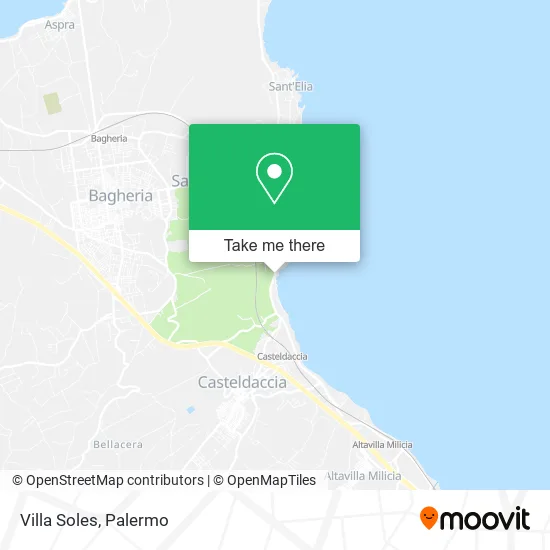 Villa Soles map