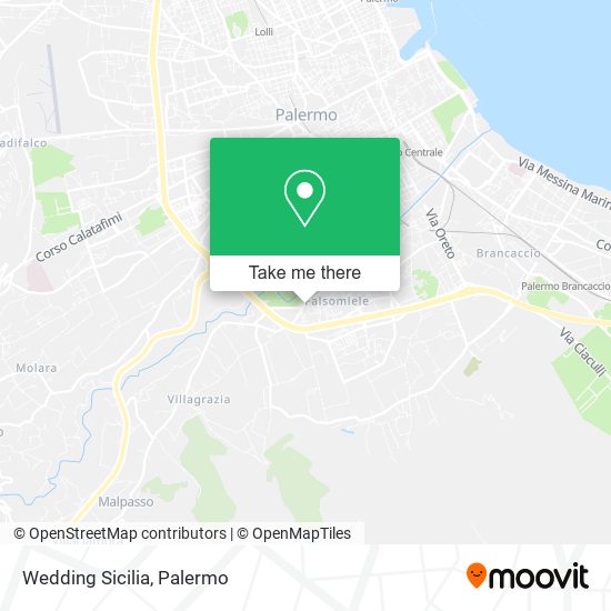 Wedding Sicilia map