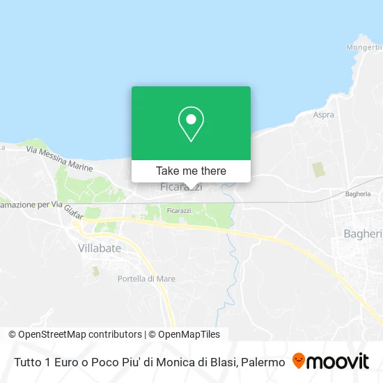 Everything 1 Euro or Almost by Monica di Blasi map