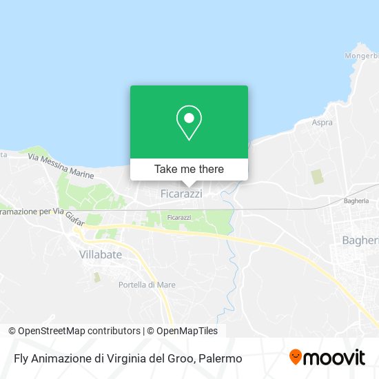 Fly Animazione di Virginia del Groo map