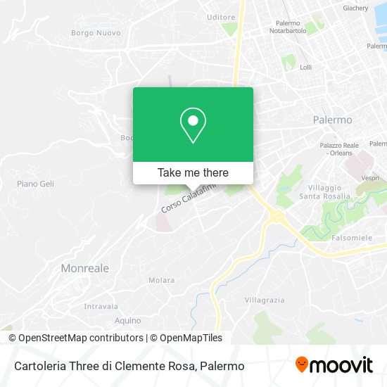 Cartoleria Three di Clemente Rosa map