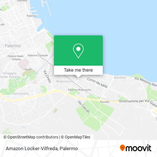 Amazon Locker-Vilfreda map