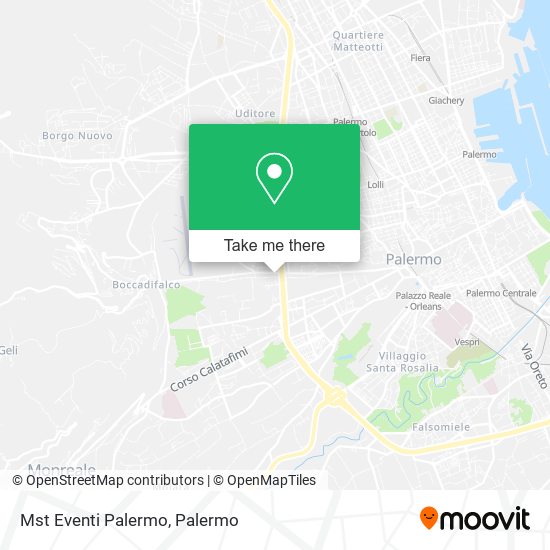 Mst Eventi Palermo map